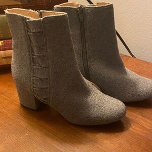 Nine West Charcoal Ankle Booties